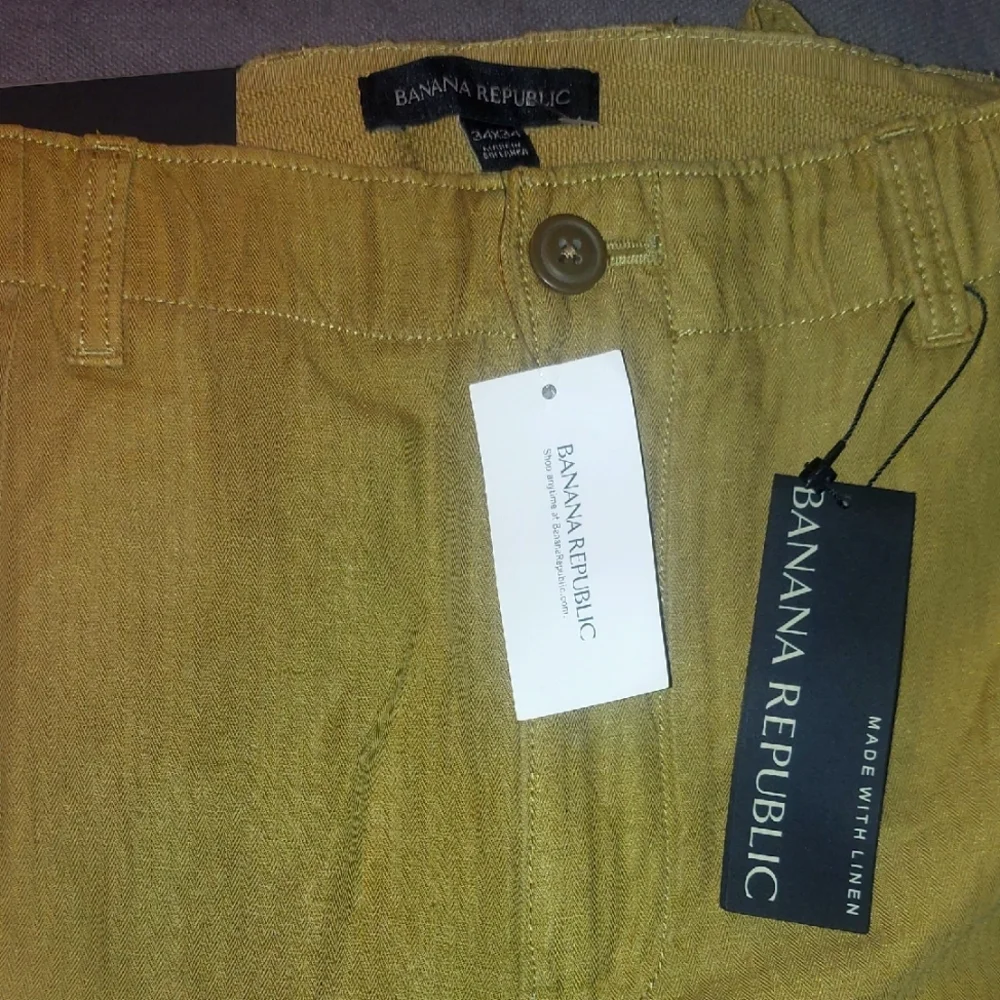Nwt! funky embroidered utility cargo pants. linen / cotton blend. high vibes.